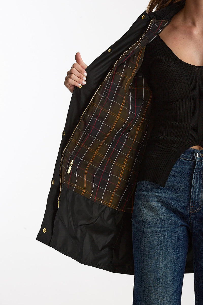 Giaccone cerato MODERN BEAUFORT WAX nero donna Barbour - 8