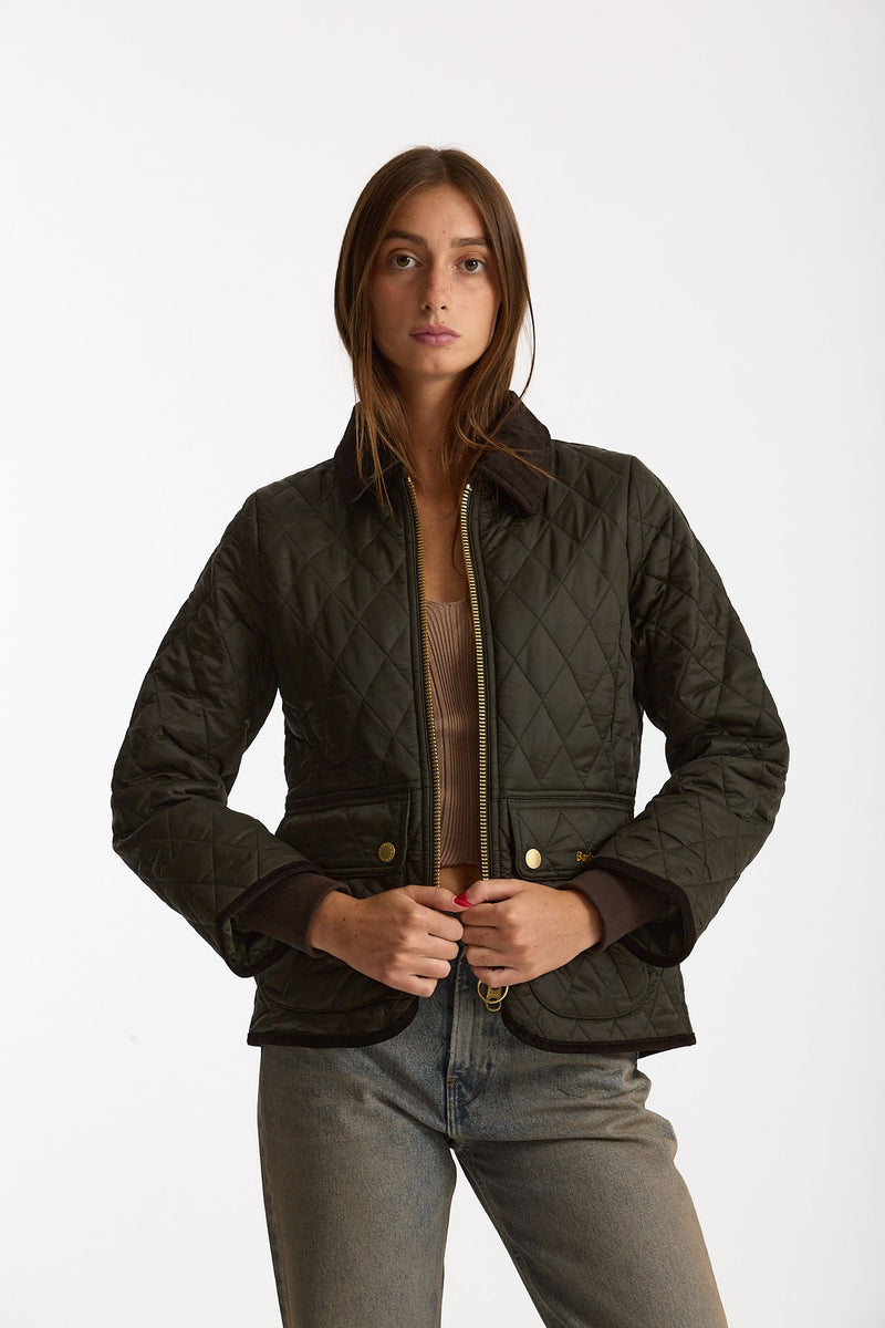 Giubbino trapuntato FITTED BEADNELL QUILT verde donna Barbour - 1