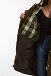 Giaccone cerato KIRKLESS WAX verde donna Barbour - 5