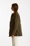 Giubbino BEADNELL WAX in cotone cerato verde donna Barbour - 3