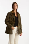 Giubbino BEADNELL WAX in cotone cerato verde donna Barbour - 1