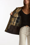 Giubbino BEADNELL WAX in cotone cerato verde donna Barbour - 5