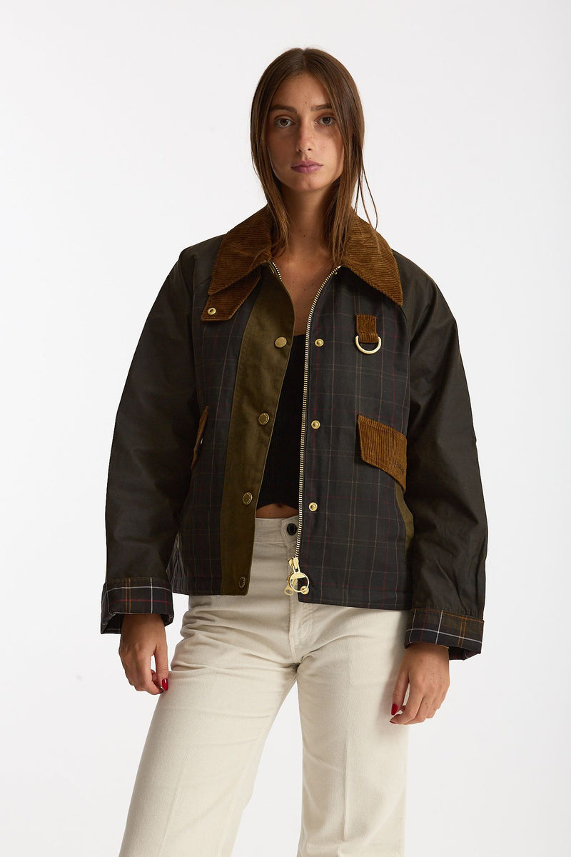 Giubbino cerato IRENE WAX verde donna Barbour - 2