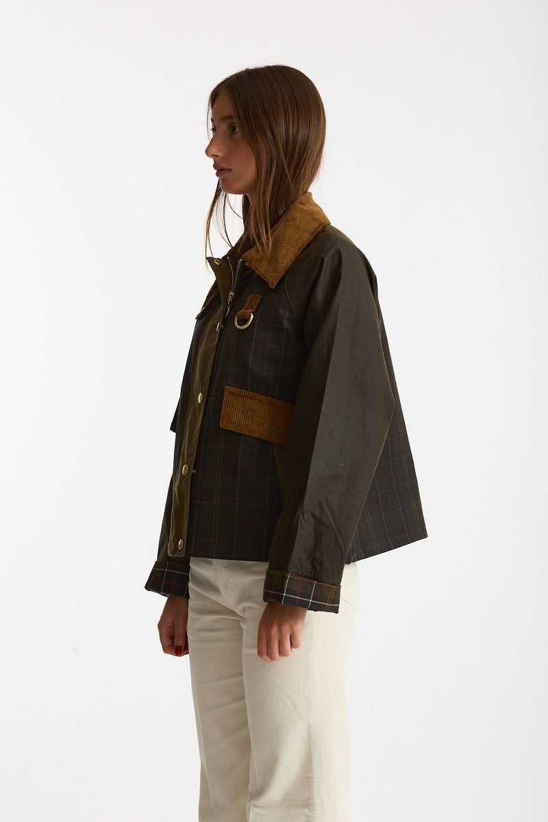 Giubbino cerato IRENE WAX verde donna Barbour - 1