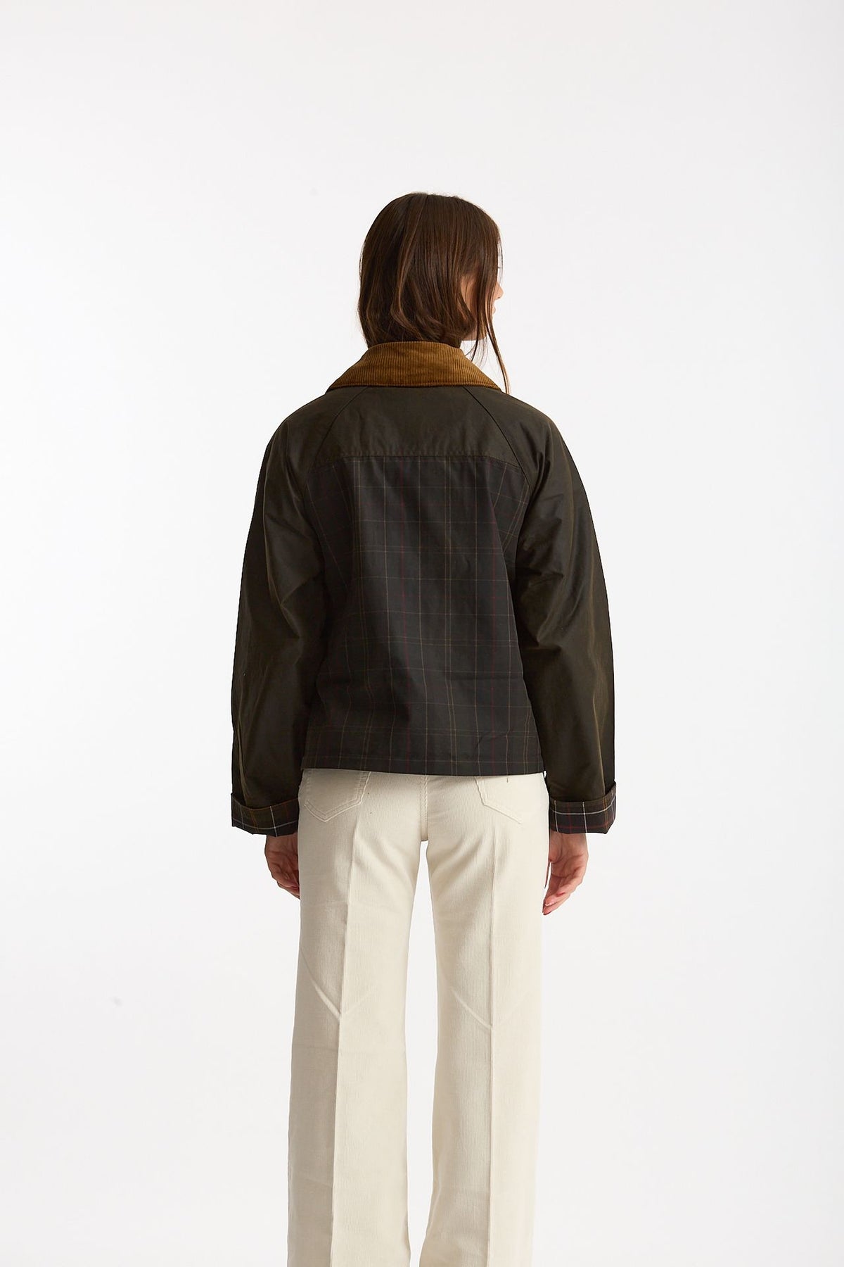 Giubbino cerato IRENE WAX verde donna Barbour - 3