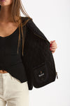 Gilet trapuntato FLECE BETTY nero donna Barbour - 5