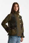 Giubbino cerato HAZELWOOD verde donna Barbour - 5