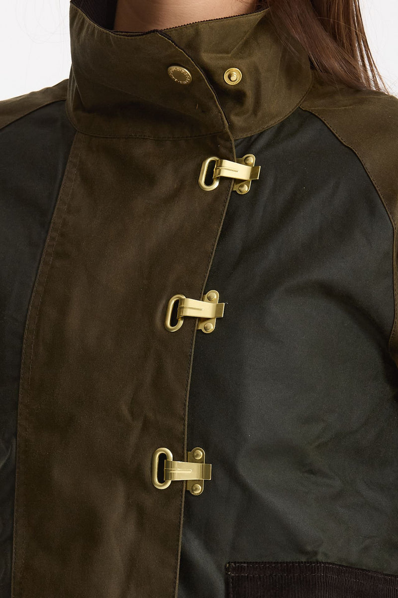 Giubbino cerato HAZELWOOD verde donna Barbour - 2