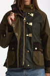 Giubbino cerato HAZELWOOD verde donna Barbour - 8