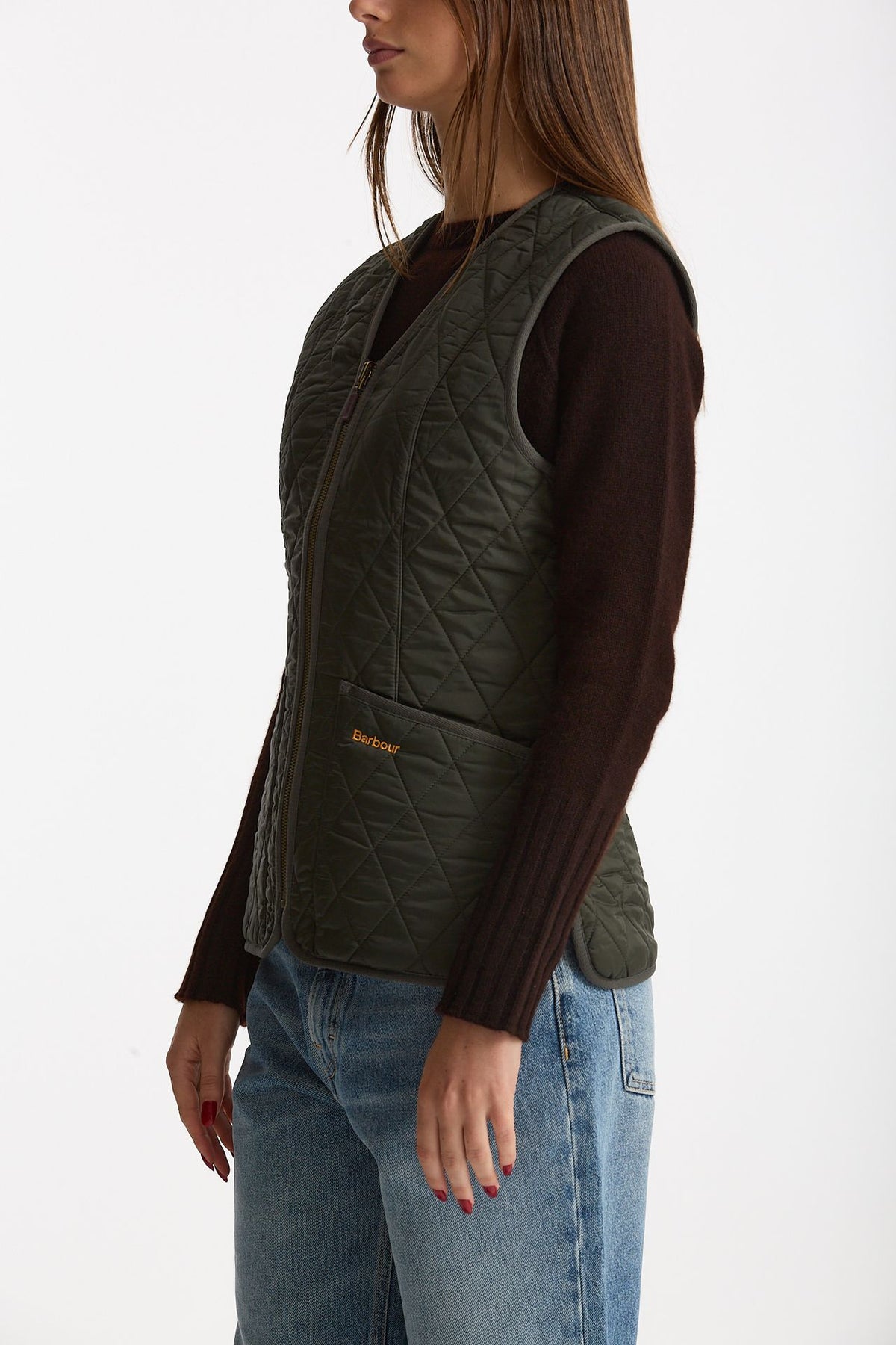 Gilet trapuntato FLECE BETTY verde donna Barbour - 3