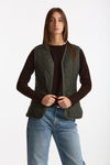Gilet trapuntato FLECE BETTY verde donna Barbour - 1