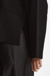 Cardigan over in cashmere a due fili nero donna Be you - 6