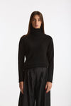Maglia dolcevita regular in cashmere nuvola nero donna Be you - 1