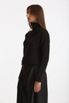 Maglia dolcevita regular in cashmere nuvola nero donna Be you - 2