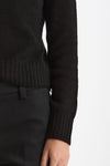 Maglia dolcevita in cashmere a due fili nero donna Be you - 6