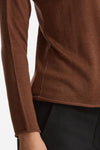 Maglia in cashmere e seta tabacco donna Be you - 5