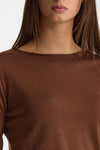 Maglia in cashmere e seta tabacco donna Be you - 6