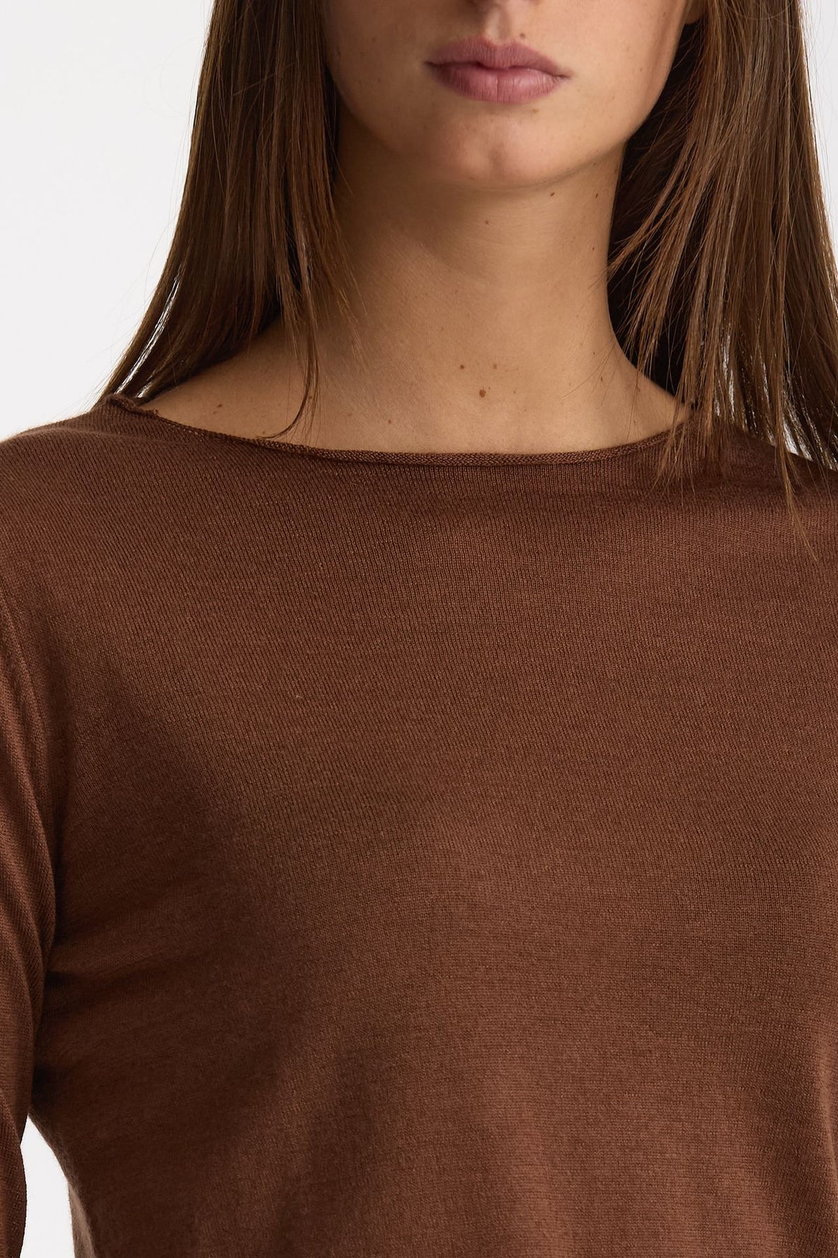 Maglia in cashmere e seta tabacco donna Be you - 6