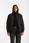 Bomber in nylon nero donna Giorgio brato - 1