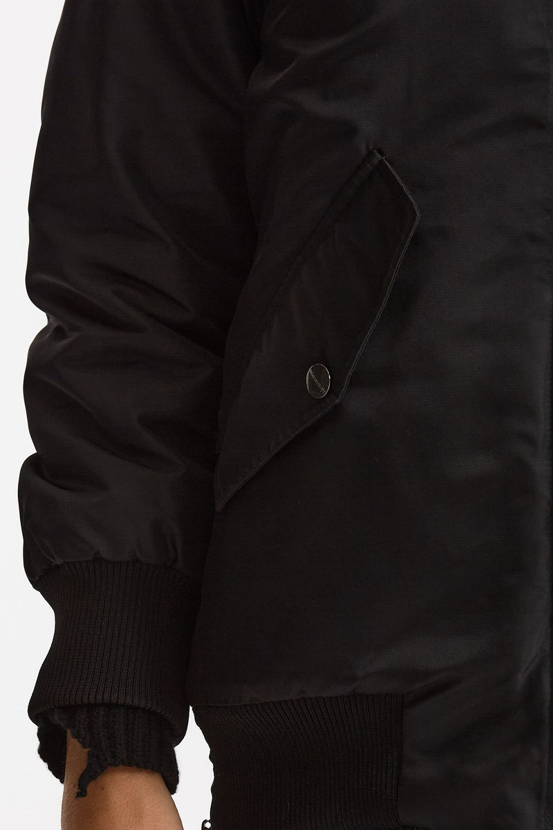 Bomber in nylon nero donna Giorgio brato - 7