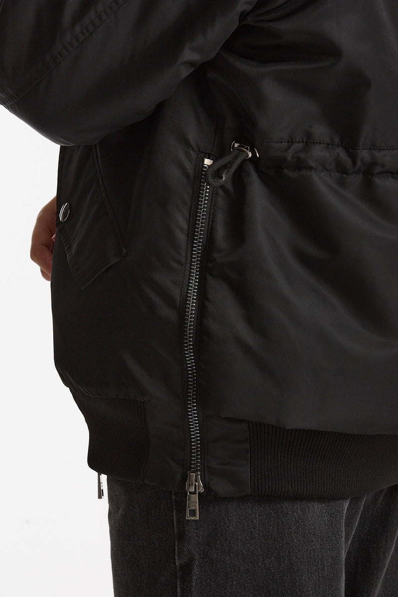 Bomber in nylon nero donna Giorgio brato - 8