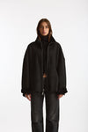 Giubbino in shearling reversibile nero donna Giorgio brato - 3