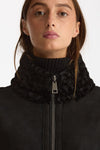 Giubbino in shearling reversibile nero donna Giorgio brato - 8