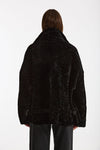 Giubbino in shearling reversibile nero donna Giorgio brato - 7