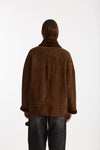 Giubbino in shearling reversibile miele donna Giorgio brato - 5