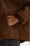 Giubbino in shearling reversibile miele donna Giorgio brato - 6