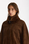 Giubbino in shearling reversibile miele donna Giorgio brato - 7