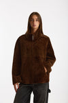Giubbino in shearling reversibile miele donna Giorgio brato - 2