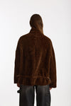 Giubbino in shearling reversibile miele donna Giorgio brato - 8