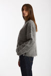 Maglia ABEL girocollo oversize grigio donna Department five - 2