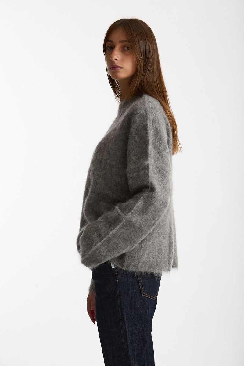 Maglia ABEL girocollo oversize grigio donna Department five - 2