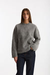 Maglia ABEL girocollo oversize grigio donna Department five - 1