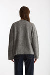 Maglia ABEL girocollo oversize grigio donna Department five - 3