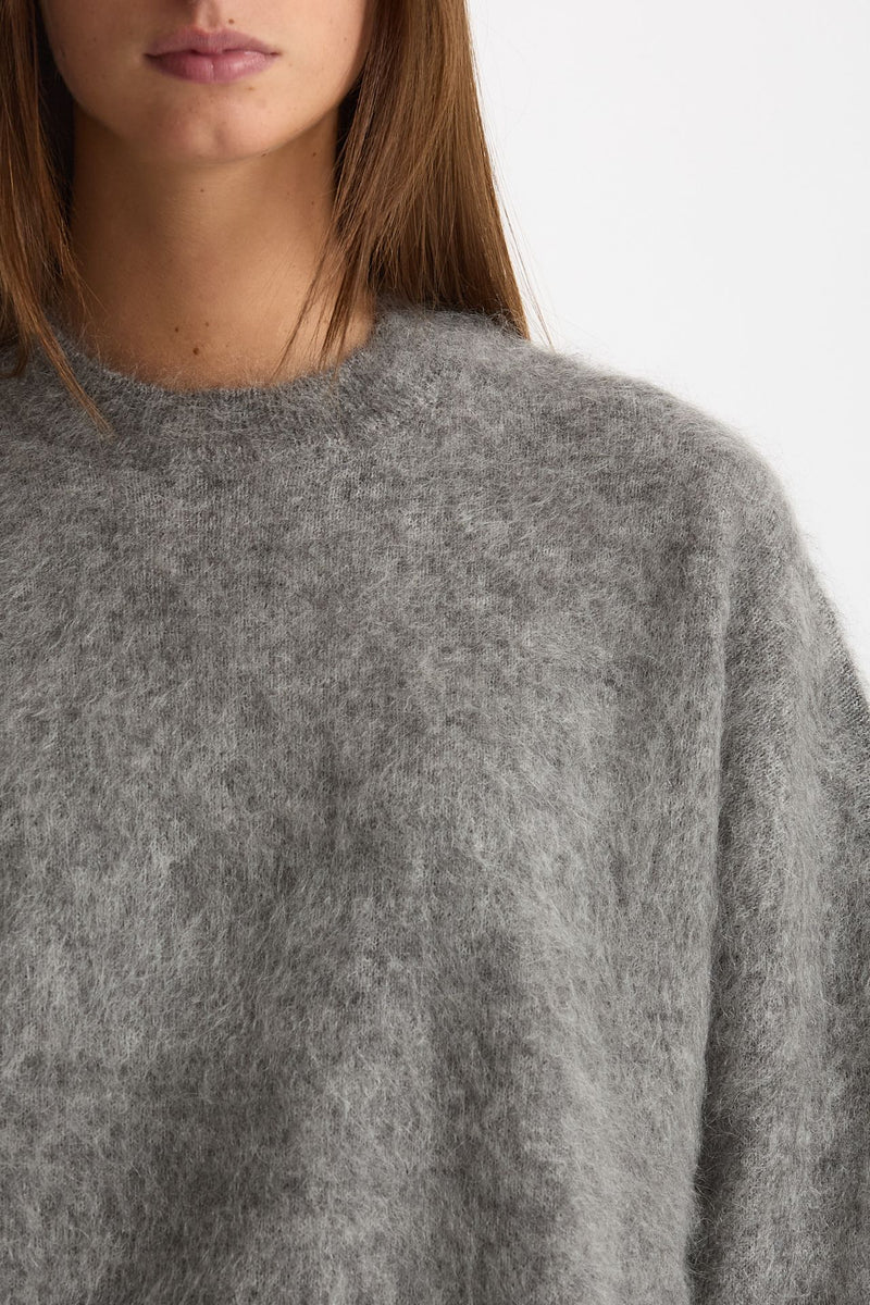 Maglia ABEL girocollo oversize grigio donna Department five - 4
