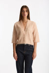 Maglia ABEL girocollo oversize rosa tenue donna Department five - 2