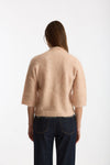Maglia ABEL girocollo oversize rosa tenue donna Department five - 3