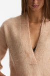 Maglia ABEL girocollo oversize rosa tenue donna Department five - 4