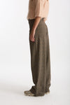 Pantalone EXPRESS check wide leg grigio donna Department five - 1