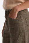 Pantalone EXPRESS check wide leg grigio donna Department five - 4