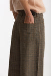 Pantalone EXPRESS check wide leg grigio donna Department five - 6