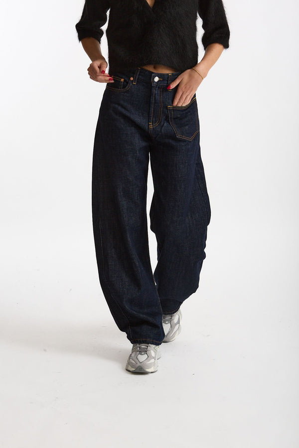 Jeans loose-fit GOOD Lavaggio bagnato scuro donna Department five