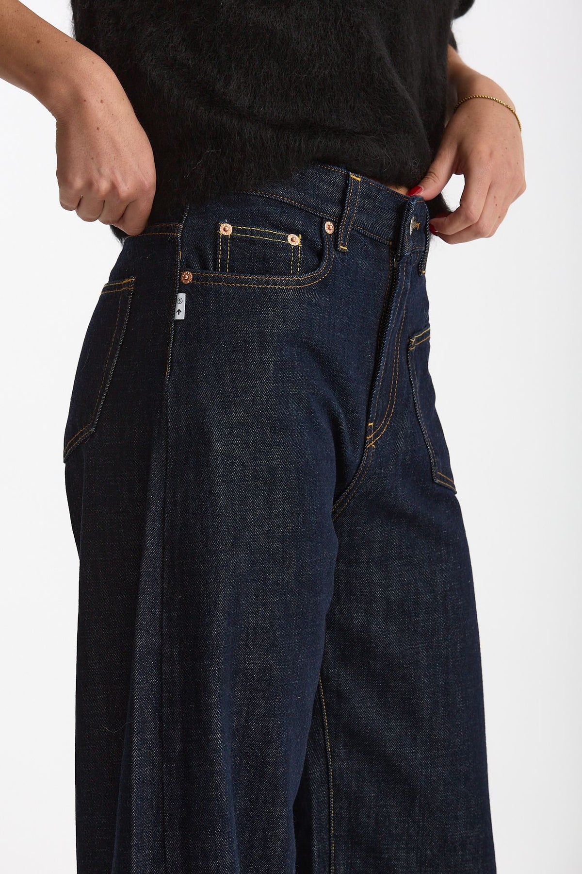 Jeans loose-fit GOOD Lavaggio bagnato scuro donna Department five - 6