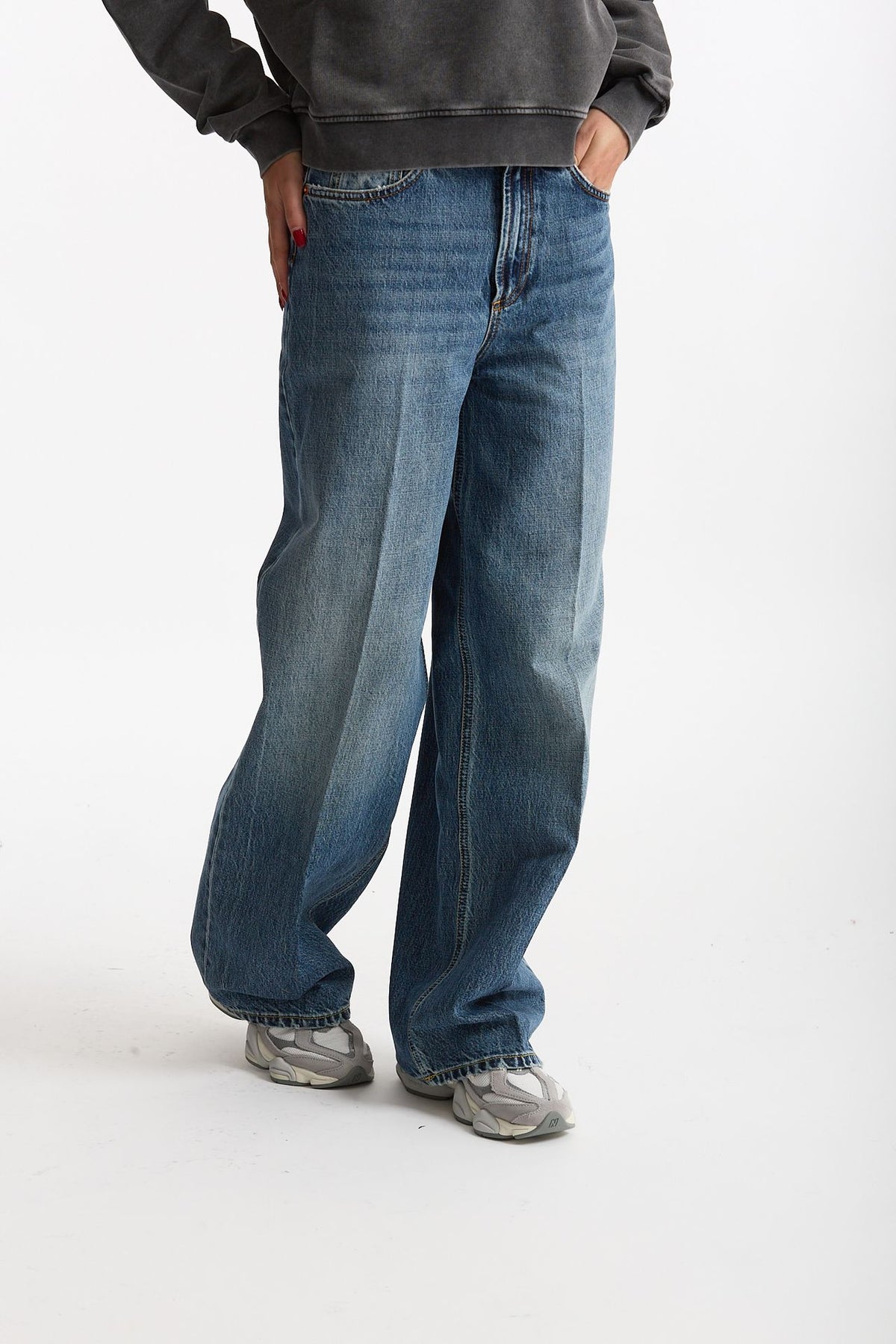 Jeans wide-leg EXPRESS Lavaggio medio scuro donna Department five - 2