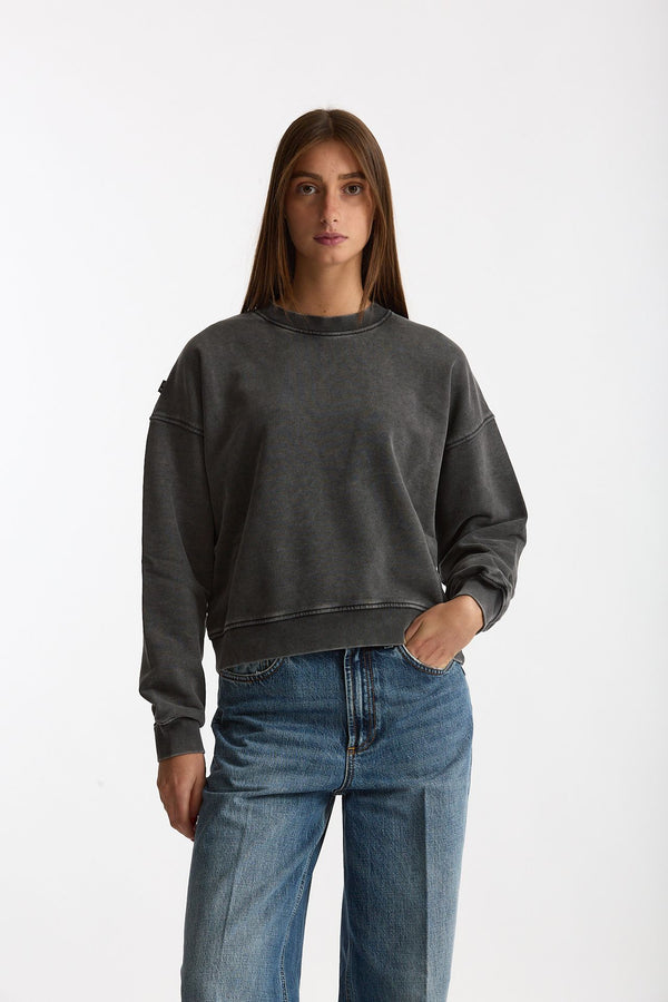Felpa in cotone effetto slavato DUVAL grigio donna Department five