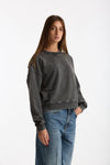 Felpa in cotone effetto slavato DUVAL grigio donna Department five - 1