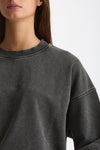 Felpa in cotone effetto slavato DUVAL grigio donna Department five - 4
